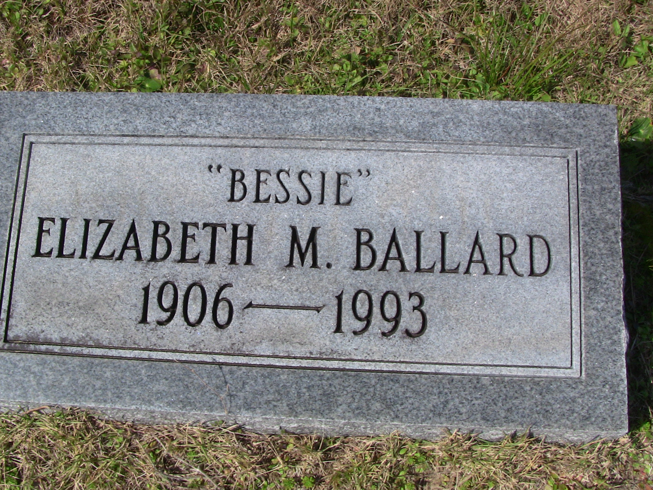 Bessie Elizabeth M. Ballard