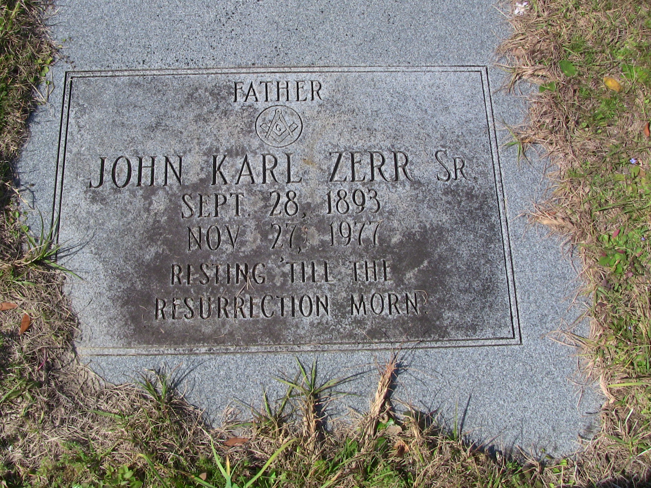 John Karl Sr. Zerr