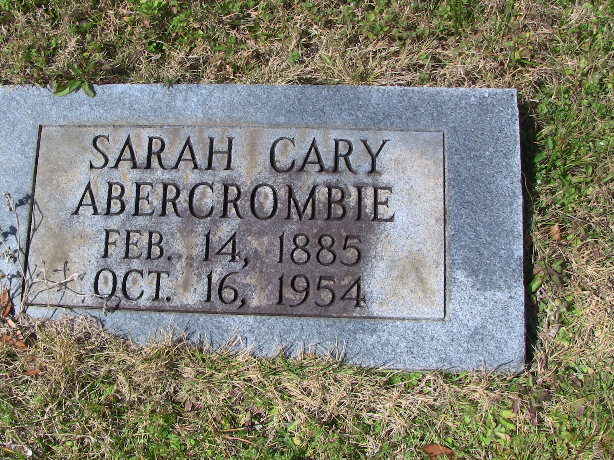 Sarah Cary Abercrombie