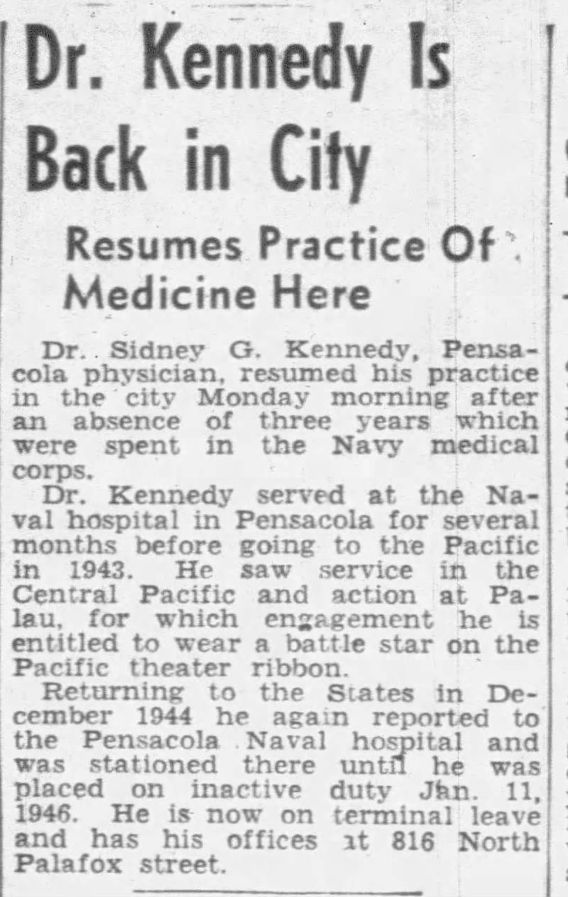 Dr. Sidney Gustavus Kennedy Jr.