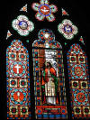 Old Christ Church replica of original window that's now in Christ Church on Wright St.